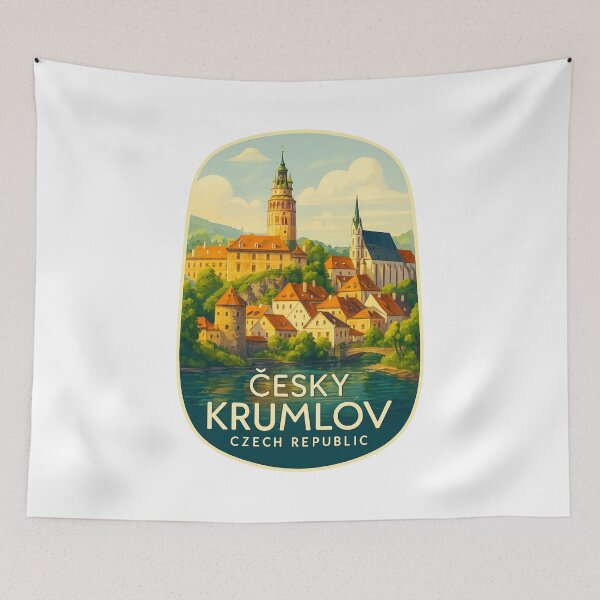 Item preview, Český Krumlov – Castle District and Riverside Charm designed and sold by Aryabek.