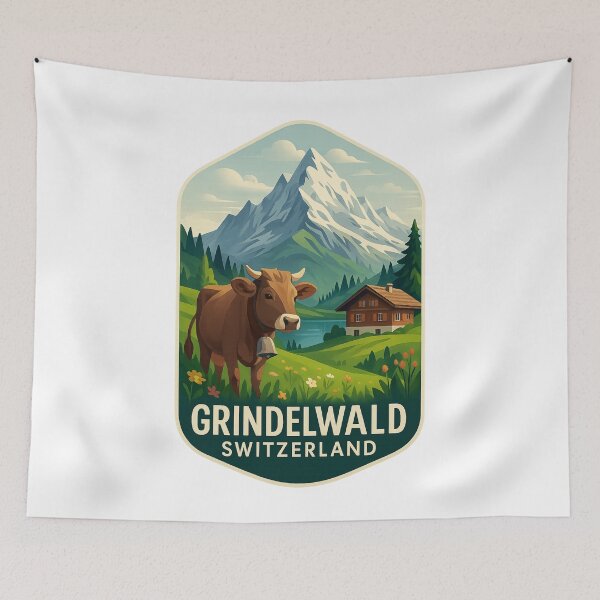 Item preview, Grindelwald – Alpine Pastures Below the Eiger designed and sold by Aryabek.