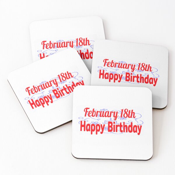 Item preview, February 18th, Happy birthday  designed and sold by Sujinthaiart.