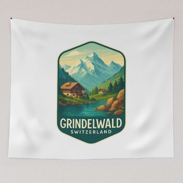 Item preview, Grindelwald – Chalets and Peaks of the Jungfrau Region designed and sold by Aryabek.