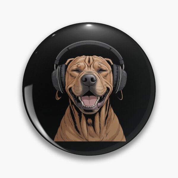 Item preview, Rhodesian Ridgeback With Headphones Singing Dog Lover designed and sold by CultureSpec.
