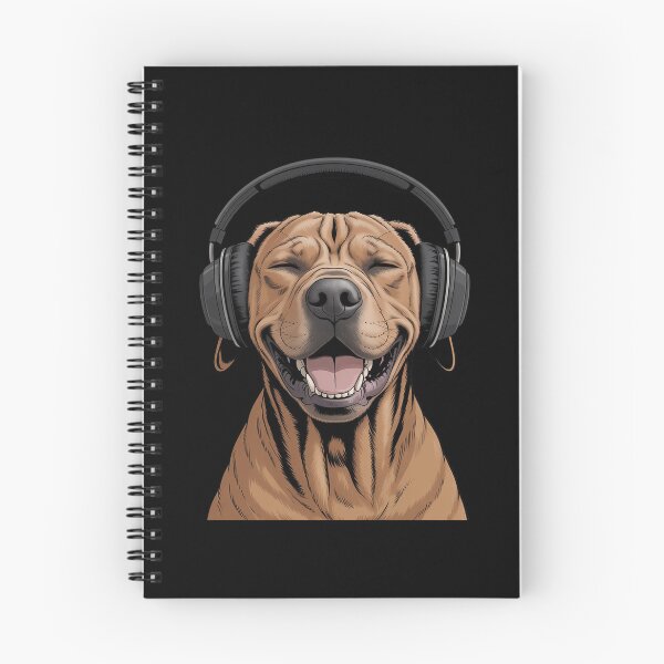 Item preview, Rhodesian Ridgeback With Headphones Singing Dog Lover designed and sold by CultureSpec.