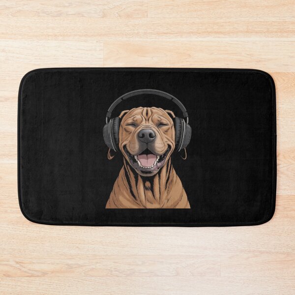 Item preview, Rhodesian Ridgeback With Headphones Singing Dog Lover designed and sold by CultureSpec.