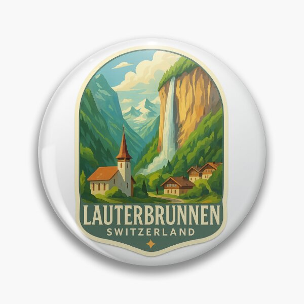 Item preview, Lauterbrunnen – Waterfalls and Alpine Calm designed and sold by Aryabek.