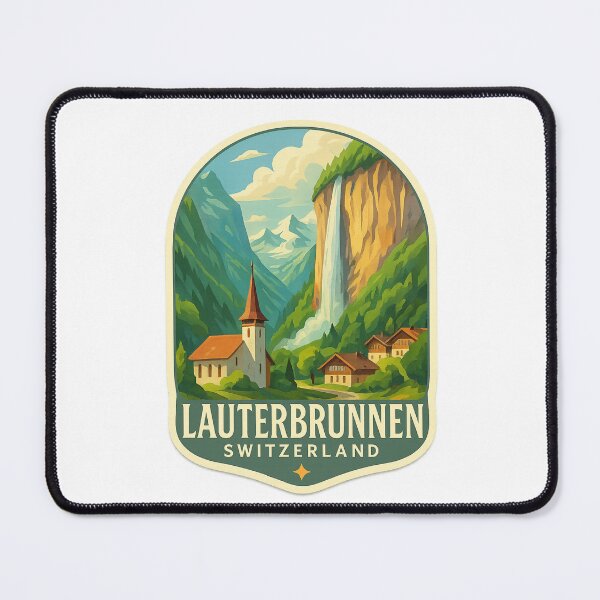 Item preview, Lauterbrunnen – Waterfalls and Alpine Calm designed and sold by Aryabek.