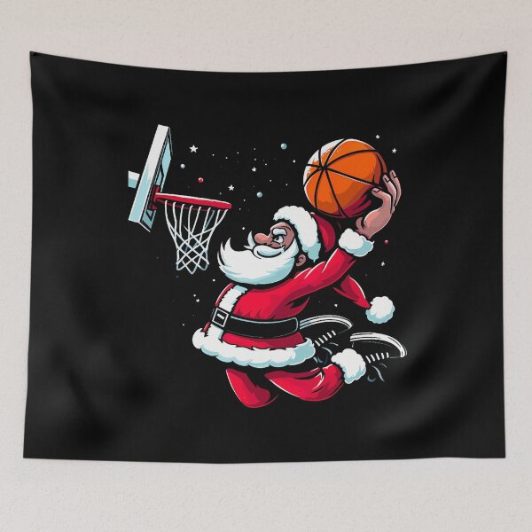 Item preview, Christmas Santa Claus Dunking A Basketball Boys Kids designed and sold by EdithKelly1.