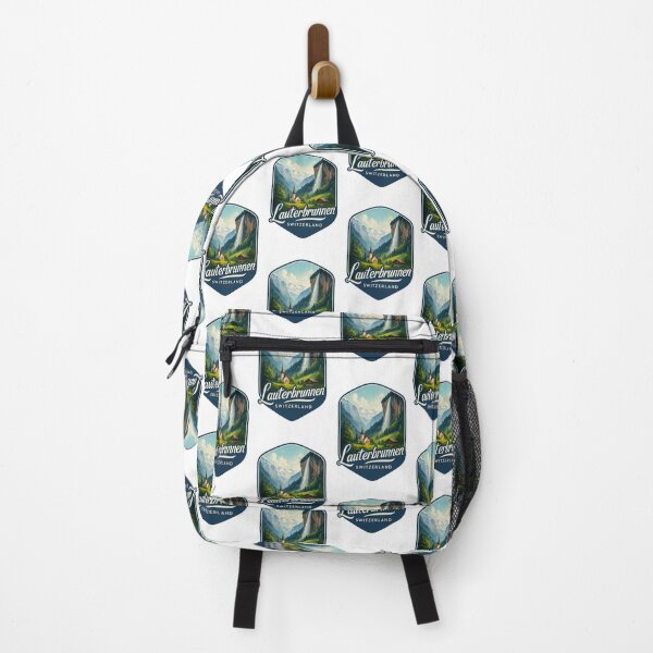 Item preview, Lauterbrunnen – Church and Waterfall Amid Alpine Peaks designed and sold by Aryabek.