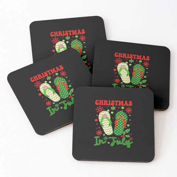 Item preview, Funny Flip Flops Christmas In July Xmas Beach Vacation  designed and sold by WayTBeenkenArt.