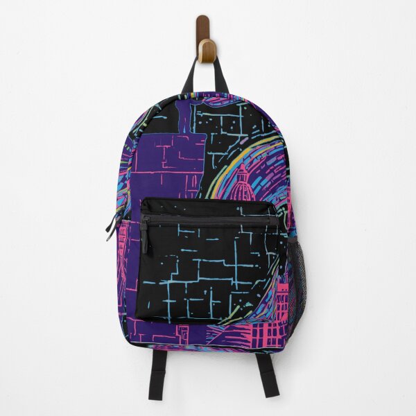 Item preview, Epic Cosmic Serpent Over Cityscape – Surreal Futuristic Illustration designed and sold by PLUSHIWORLDtm.