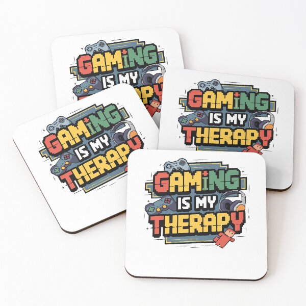 Item preview, Gaming Is My Therapy Pixel Typography designed and sold by QuietBloom80.