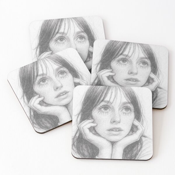 Item preview, Actress Portrait Pencil Sketch Fan Art designed and sold by Leon Woods Pencil Art.