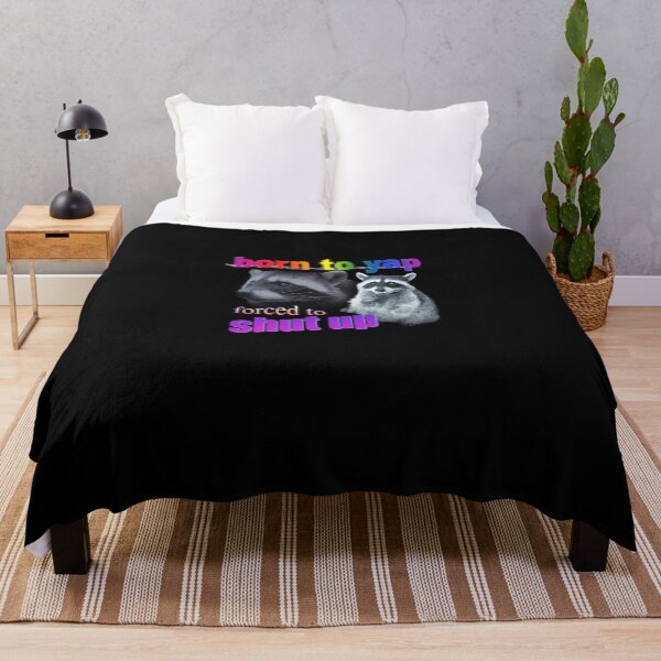 Item preview, Born To Yap Forced To Shut Up Raccoon Word Art designed and sold by DarcyNicholas.