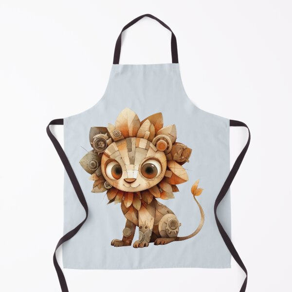 Item preview, Steampunk Mechanical Baby Lion designed and sold by CharlottePlaceArt.