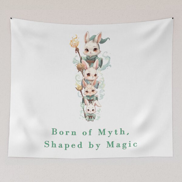 Item preview, “Ascension of the Windborn Rabbit”- Lumin. born of myth, shaped by magic designed and sold by Monzora.
