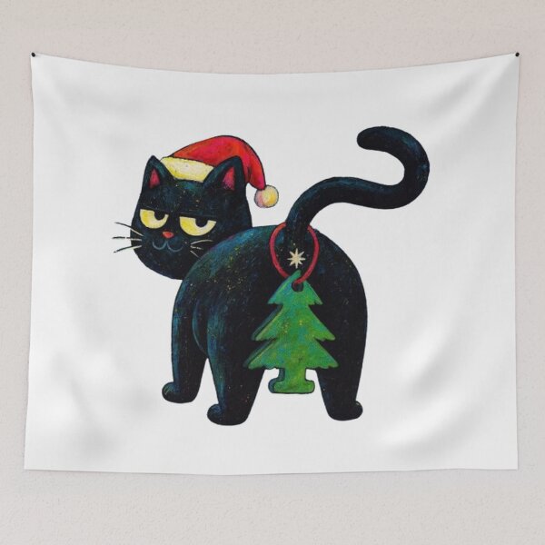 Item preview, Christmas Cat With Attitude designed and sold by SztylishDesigns.