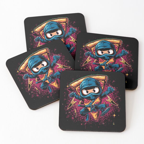 Item preview, Pizza Ninja Warrior – Cute Ninja Slice Cartoon Art designed and sold by PLUSHIWORLDtm.
