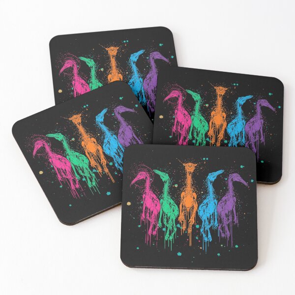 Item preview, Colorful Dripping Creature Lineup – Neon Street Art Design designed and sold by PLUSHIWORLDtm.