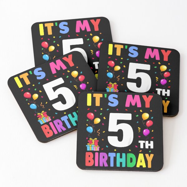 Item preview, Kids It'S My 5Th Birthday 5 Five Happy Birthday Boys Or Girls designed and sold by TysonLangosh.