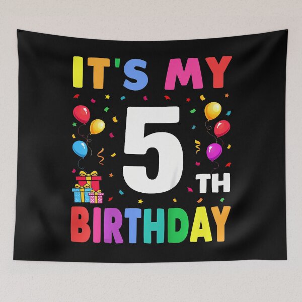 Item preview, Kids It'S My 5Th Birthday 5 Five Happy Birthday Boys Or Girls designed and sold by TysonLangosh.