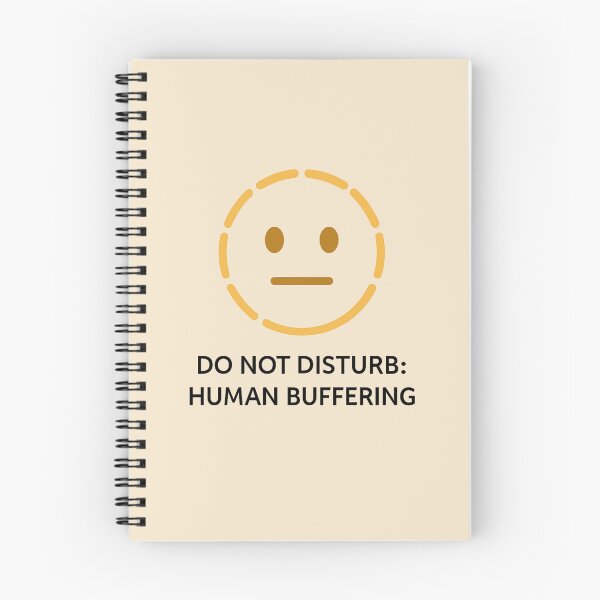 Item preview, Do Not Disturb: Human Buffering Emoji – Introvert Humor | Digital Loading Face Minimal Design designed and sold by Ink & Intent.