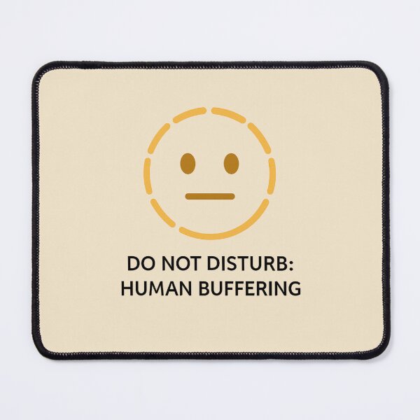 Item preview, Do Not Disturb: Human Buffering Emoji – Introvert Humor | Digital Loading Face Minimal Design designed and sold by Ink & Intent.