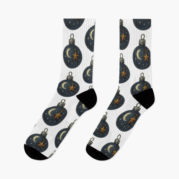 Item preview, Midnight Star & Moon Ornament – Alche-Arts Fantasy Christmas sticker designed and sold by AlcheArtsStudio.