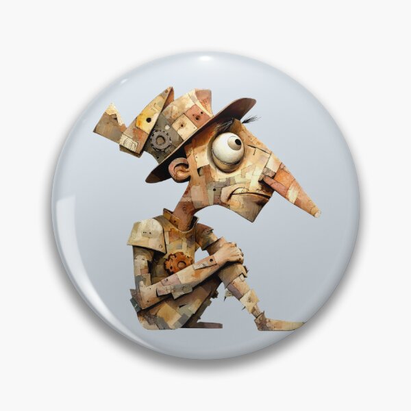 Item preview, Steampunk Mechanical Sad Man designed and sold by CharlottePlaceArt.