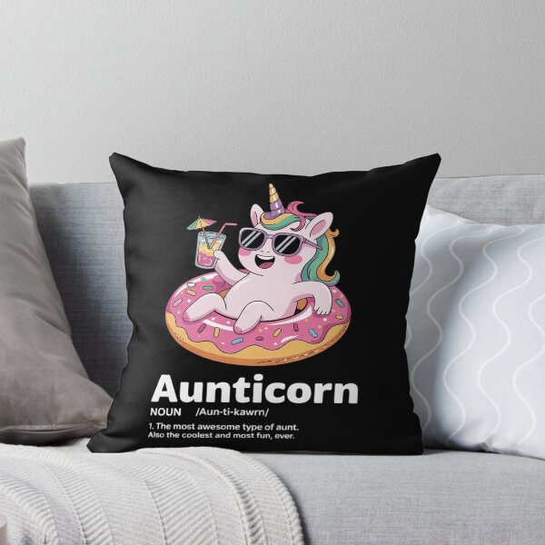 Item preview, Aunticorn The Most Awesome Type Of Aunt Pink Unicorn Donut designed and sold by InspiredFoul.