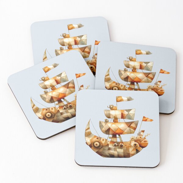 Item preview, Steampunk Mechanical Galleon designed and sold by CharlottePlaceArt.