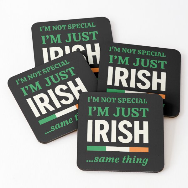 Item preview, I’m Not Special I’m Just Irish – Funny Irish Pride Text Shirt designed and sold by bazstees54.