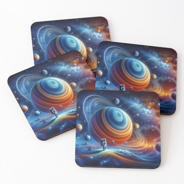Item preview, Astronaut in Cosmic Ice – Surreal Space Fantasy designed and sold by Dogandesighn.