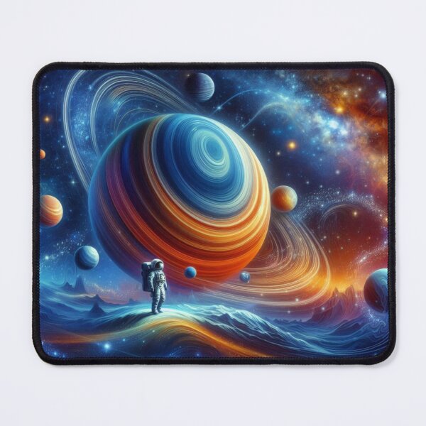 Item preview, Astronaut in Cosmic Ice – Surreal Space Fantasy designed and sold by Dogandesighn.