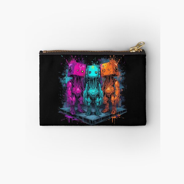 Item preview, Dripping Cyber Creatures – Vibrant Pop Street Art Trio designed and sold by PLUSHIWORLDtm.