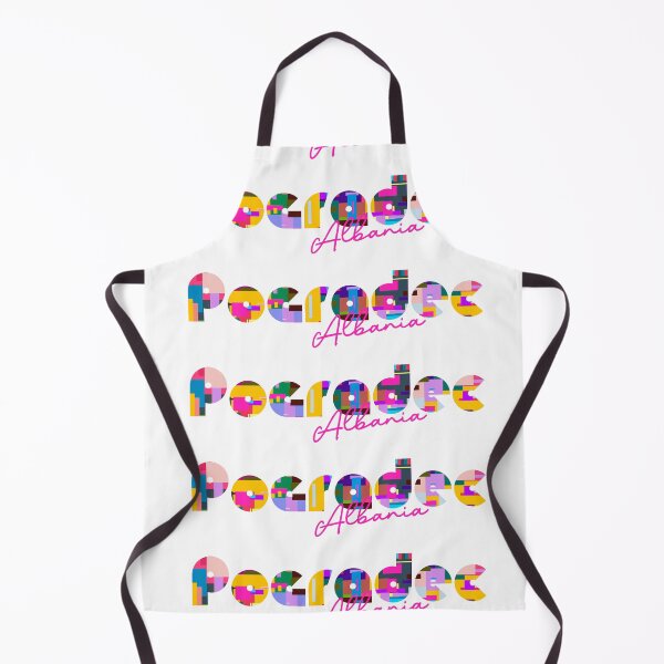 Item preview, Pogradec, Albania, Vibrant Abstract City Typography Art designed and sold by Wanderful-roads.