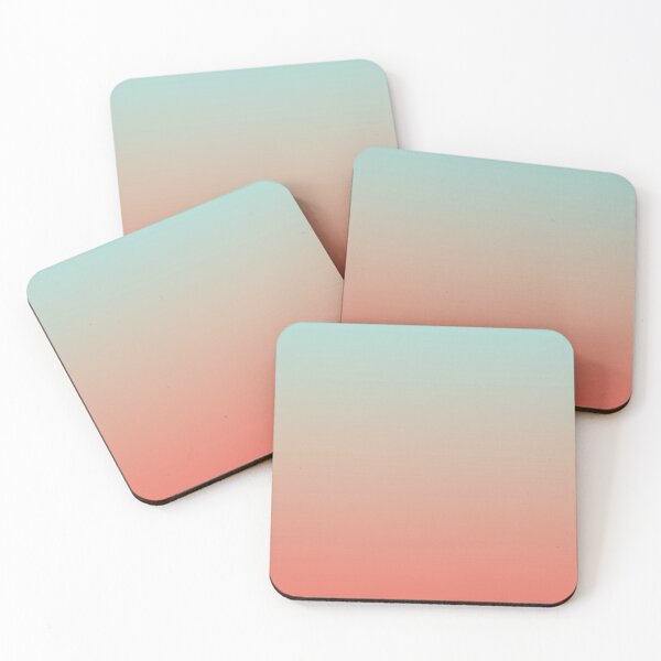 Item preview, Ombre Gradient in Living Coral and Turquoise designed and sold by Petra Lang.