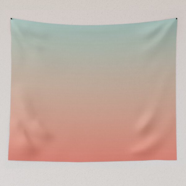 Item preview, Ombre Gradient in Living Coral and Turquoise designed and sold by Petra Lang.