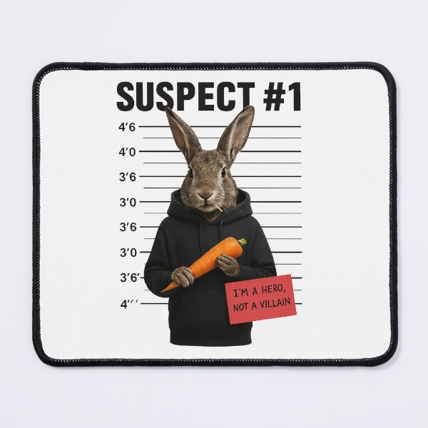 Item preview, Suspect #1 Bunny Mugshot designed and sold by the-dovlat.