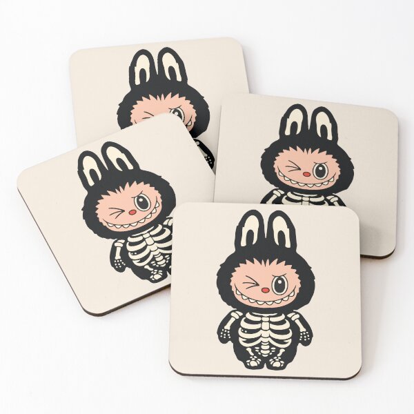Item preview, Cute Labubu wearing skeleton costume designed and sold by BrownHorse90s.