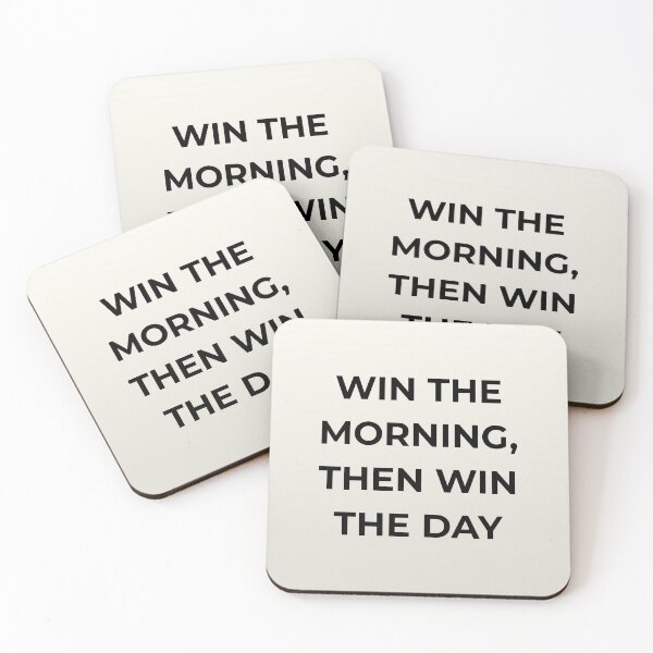 Item preview, Win The Morning Then Win The Day designed and sold by hawk-eyed.