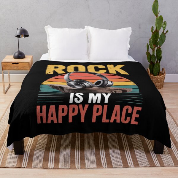 Item preview, Rock Music My Happy Place Musician Lovers DJ Headphone designed and sold by CultureSpec.