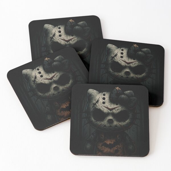 Item preview, Hello Creepy Kitty, sinister like Jason Voorhees designed and sold by art-emissa.