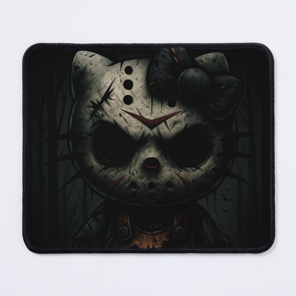 Item preview, Hello Creepy Kitty, sinister like Jason Voorhees designed and sold by art-emissa.
