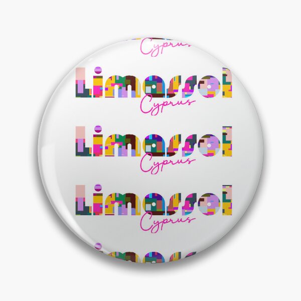 Item preview, Limassol, Cyprus, Vibrant Abstract City Typography Art designed and sold by Wanderful-roads.