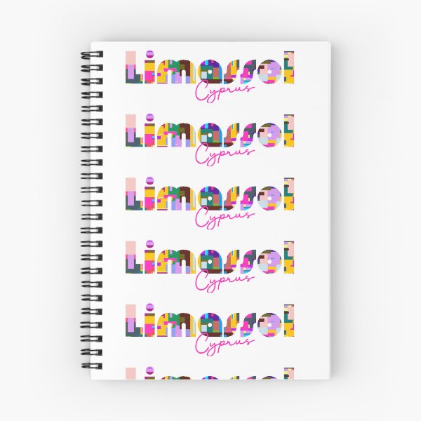 Item preview, Limassol, Cyprus, Vibrant Abstract City Typography Art designed and sold by Wanderful-roads.