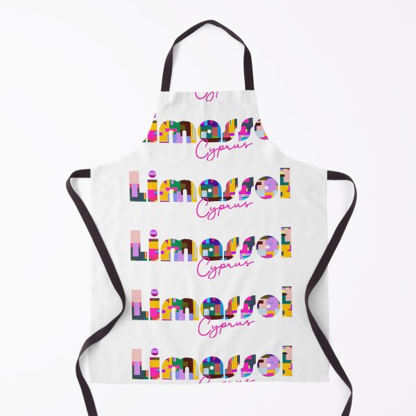 Item preview, Limassol, Chipre, Arte tipográfico abstracto y vibrante de la ciudad designed and sold by Wanderful-roads.