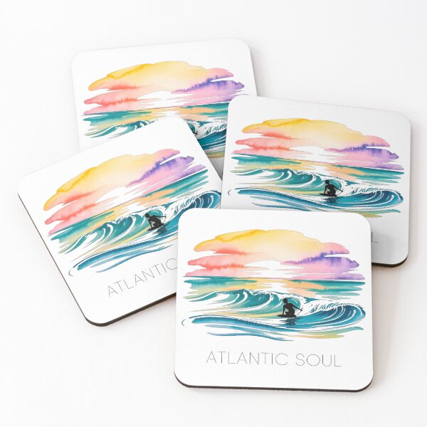 Item preview, Atlantic Soul Surf Sunset Portugal Art designed and sold by vivaportugalstore.