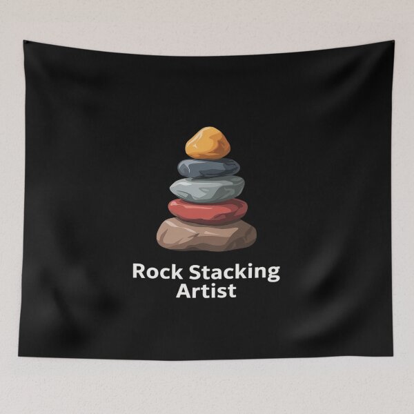 Item preview, Rock Stacking Artist, Stone Balancer and Rock Stacker designed and sold by CultureSpec.