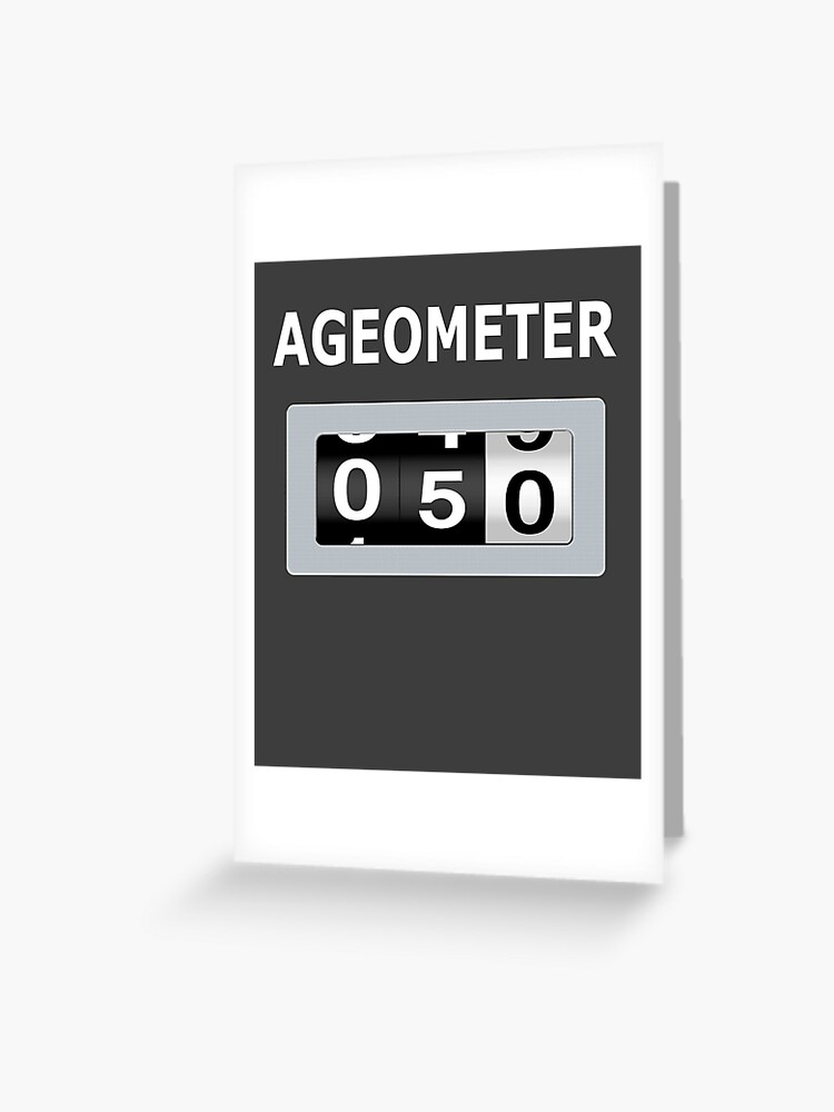 Carte De Vœux Chemise D Idee De Cadeau D Anniversaire Pour Ageometer Drole De 50 Ans Par Combot Redbubble