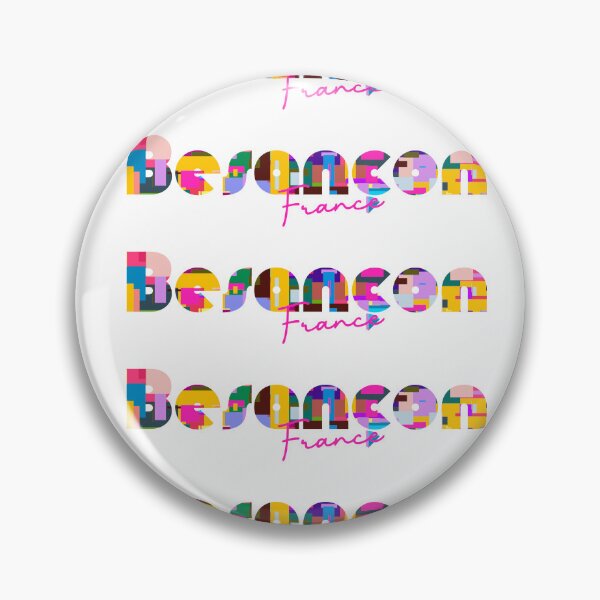 Item preview, Besançon, France, Vibrant Abstract City Typography Art designed and sold by Wanderful-roads.
