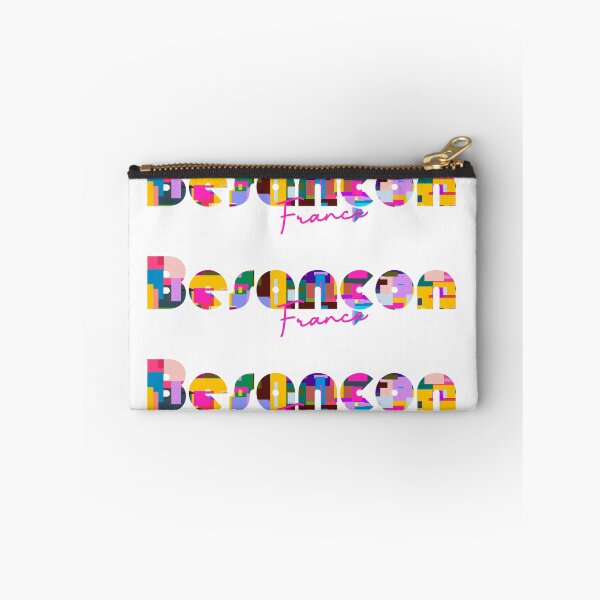 Item preview, Besançon, France, Vibrant Abstract City Typography Art designed and sold by Wanderful-roads.